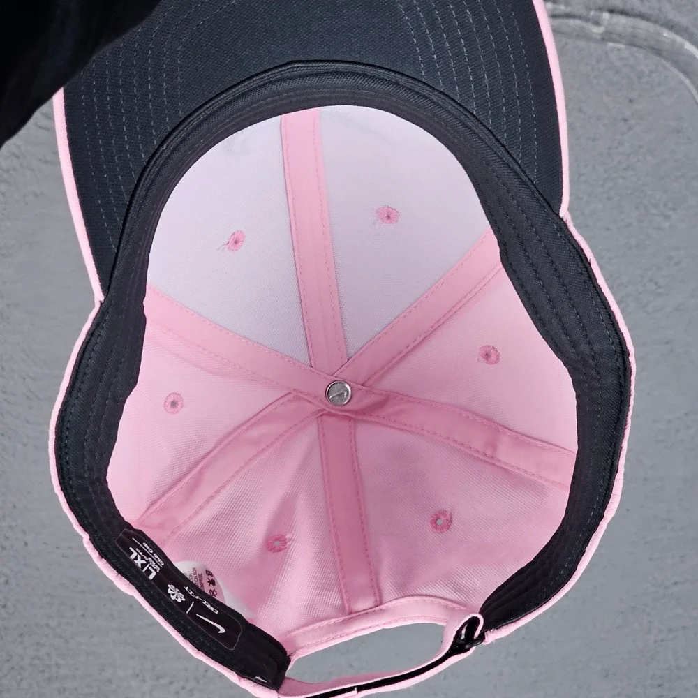 Nike Hat Mens L/XL Pink Club Cap Dri-FIT FB5625-690 Adjustable Swoosh Logo